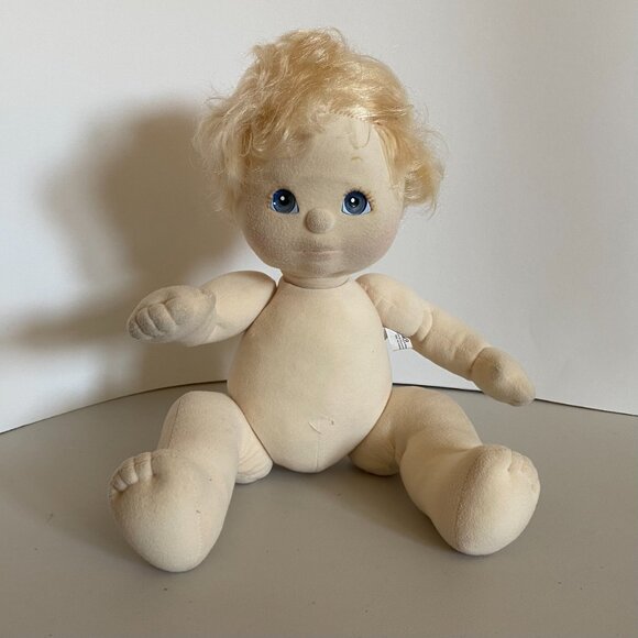VTG 1985 Mattel My Child Doll Blonde Hair Blue Gray Eyes with Clothes, Shoes - Picture 5 of 13